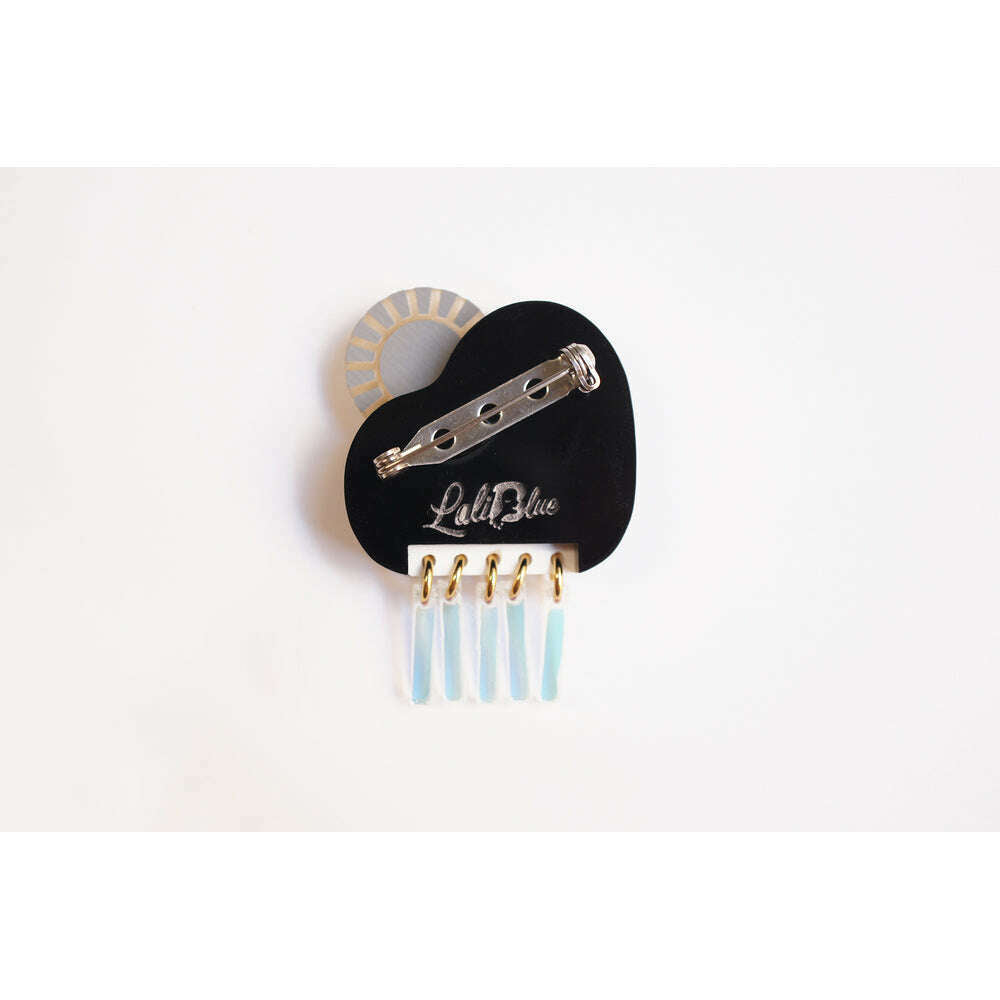 Piano cloud with sun brooch by Laliblue 2