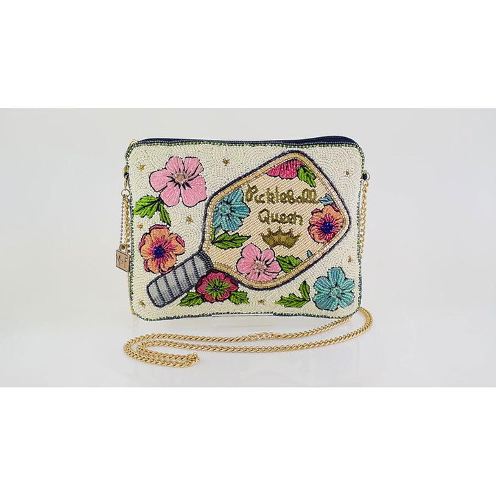 Pickle Ball Queen Crossbody Handbag by Mary Frances image 6