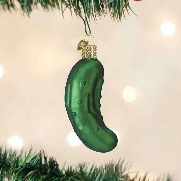 Old World Christmas Pickle Blown Glass Ornament