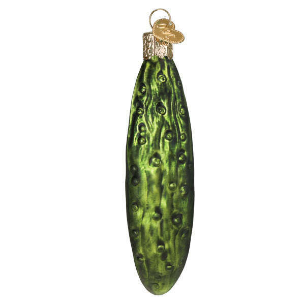 Old World Christmas Pickle Spear Blown Glass Ornament