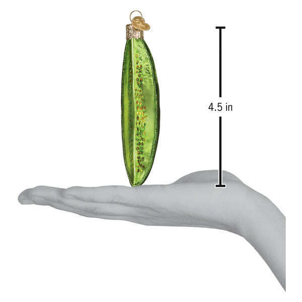 Old World Christmas Pickle Spear Blown Glass Ornament
