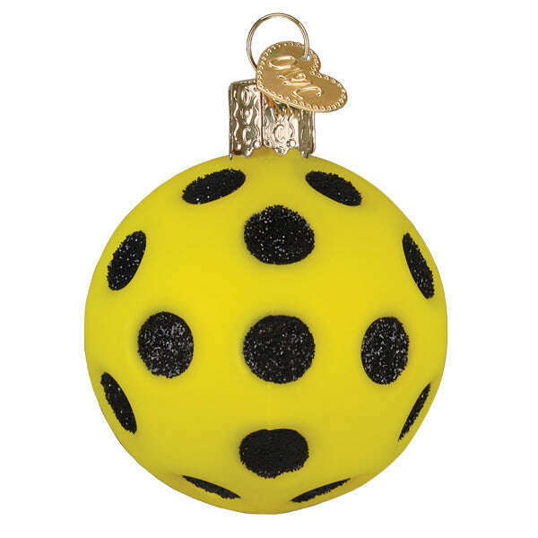 Old World Christmas Pickleball Blown Glass Ornament