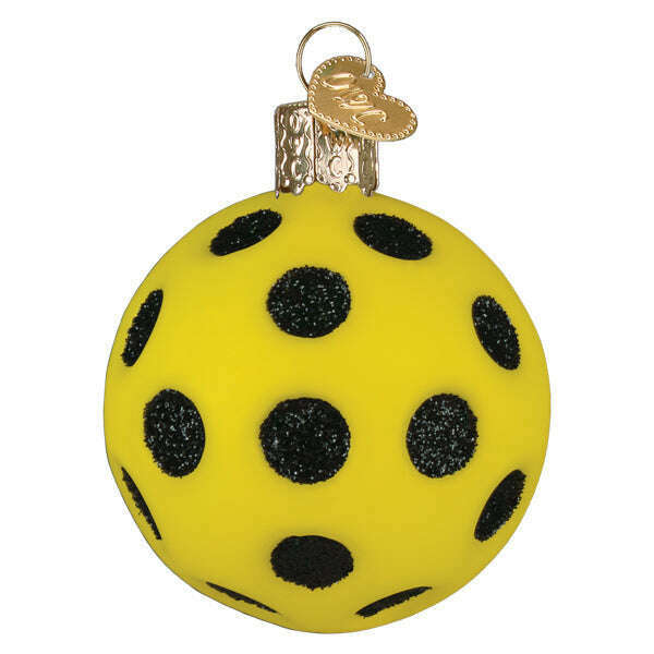 Old World Christmas Pickleball Blown Glass Ornament