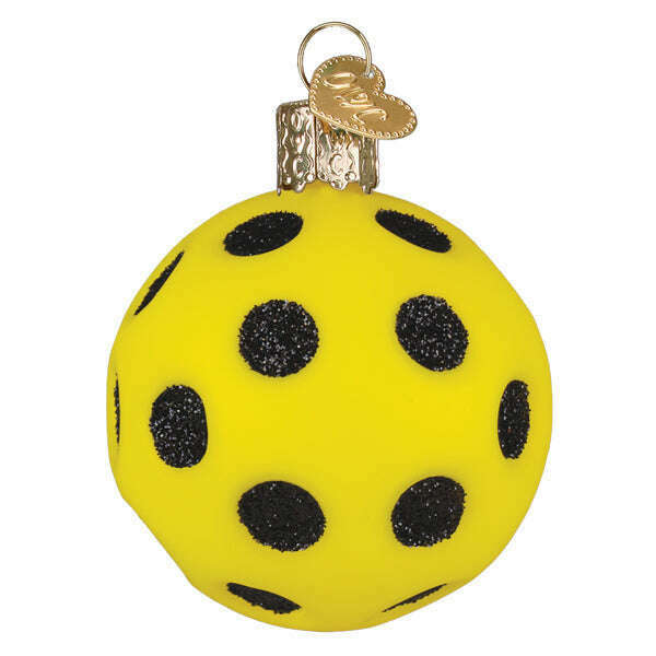 Old World Christmas Pickleball Blown Glass Ornament