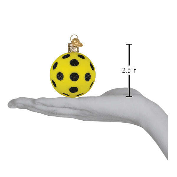 Old World Christmas Pickleball Blown Glass Ornament