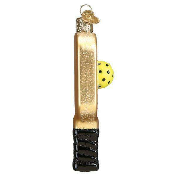 Old World Christmas Pickleball Paddle Blown Glass Ornament
