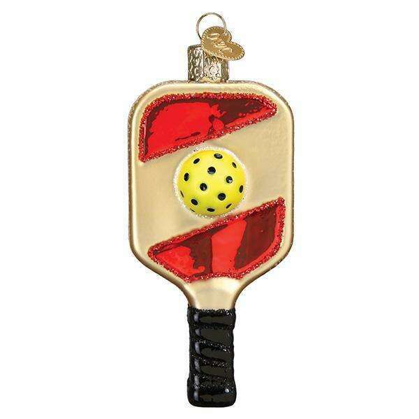 Old World Christmas Pickleball Paddle Blown Glass Ornament