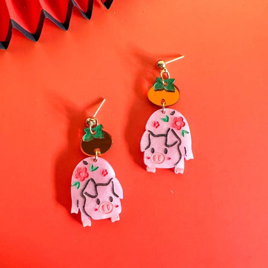 Pig Earrings 