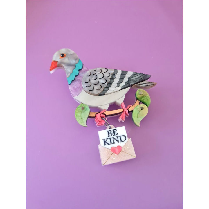 Pigeon brooch or necklace 3