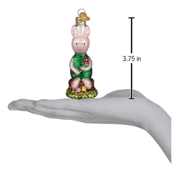 Old World Christmas Piglet Blown Glass Ornament