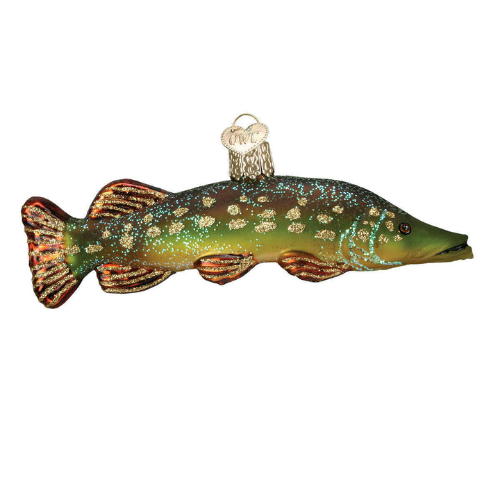 Old World Christmas Pike Blown Glass Ornament