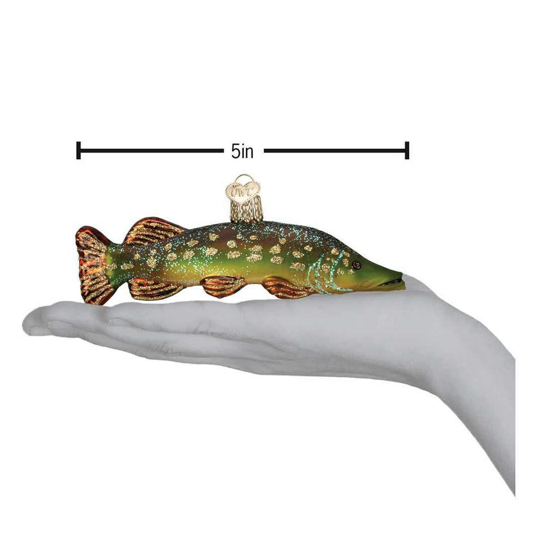 Old World Christmas Pike Blown Glass Ornament