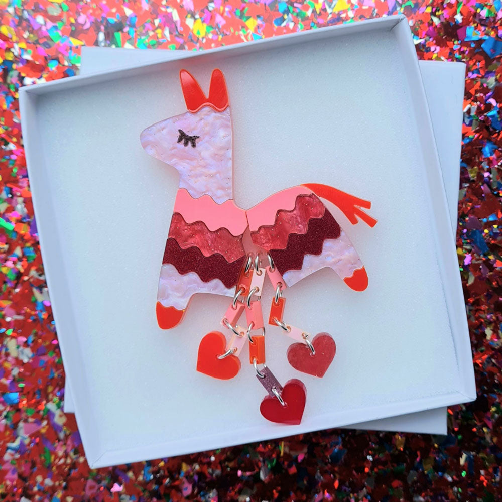 Pinata Of Love Brooch by Cherryloco Jewellery 2