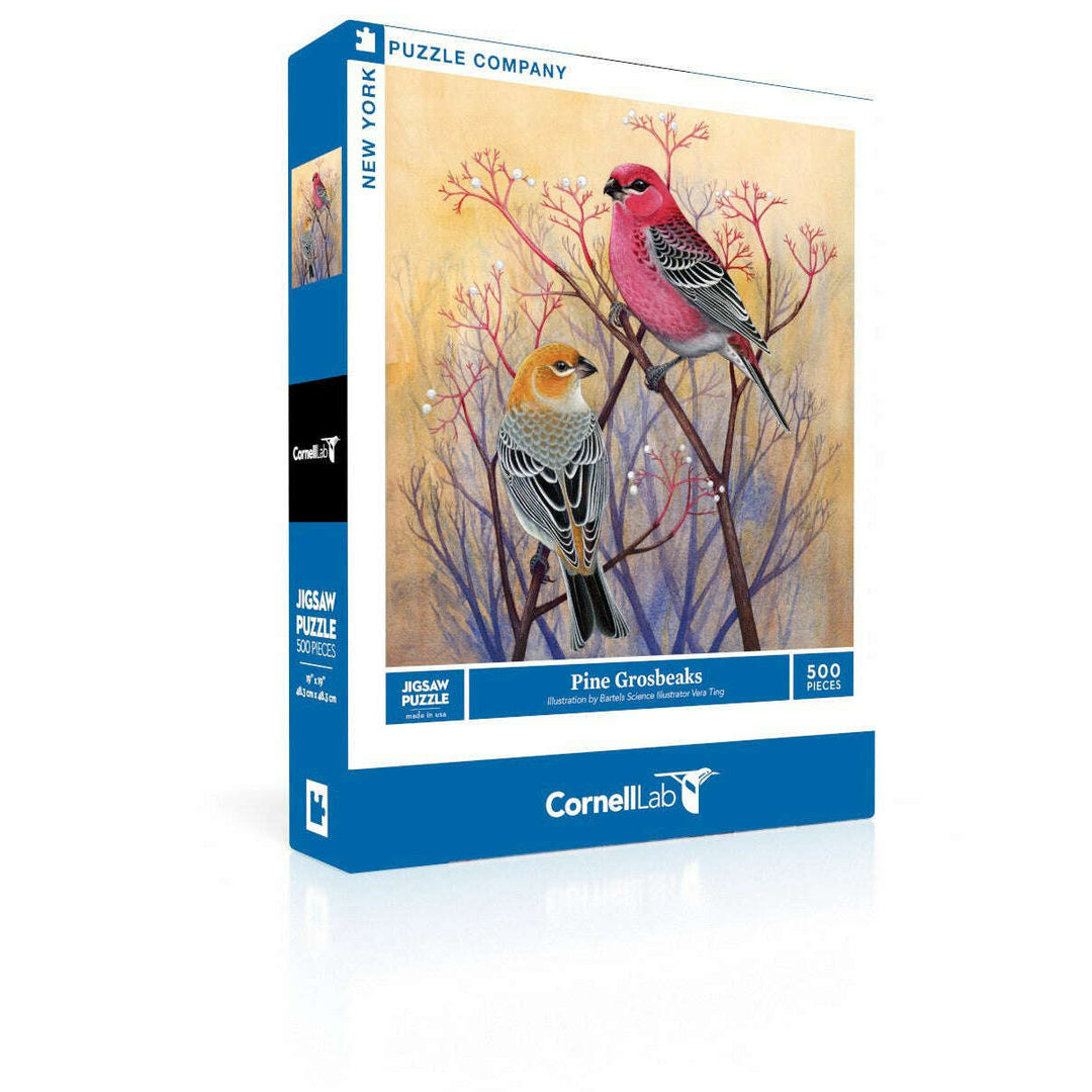 Pine Grosbeaks Jigsaw Puzzle