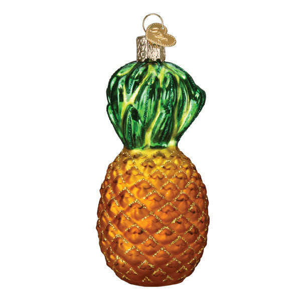 Old World Christmas Pineapple Blown Glass Ornament