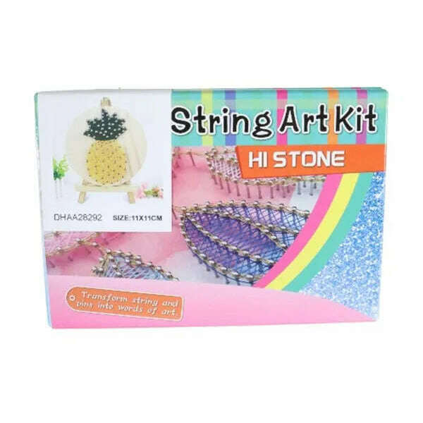 Pineapple String Art Kit with Stand. Simple Decorative DIY String Art Craft Kit M1-4 DHAA28292
