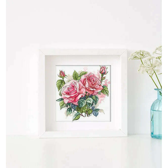 Pink Bloom L8093 Counted Cross Stitch Kit