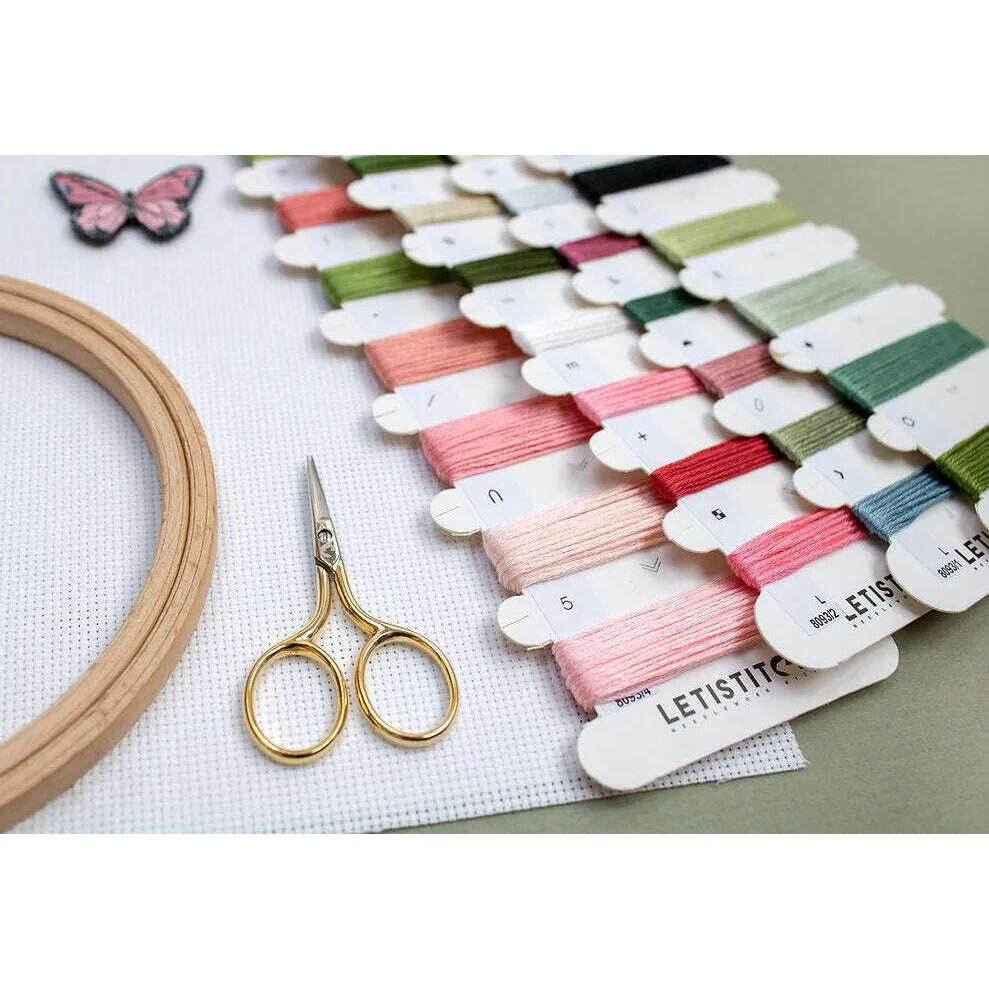 Pink Bloom L8093 Counted Cross Stitch Kit