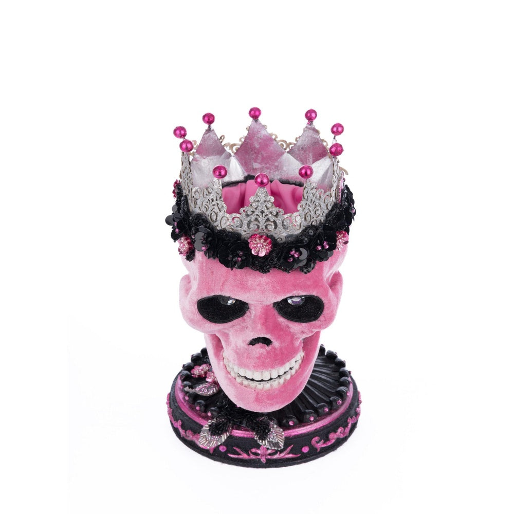 Pink Panic Skull Trinket Box by Katherine's Collection  5