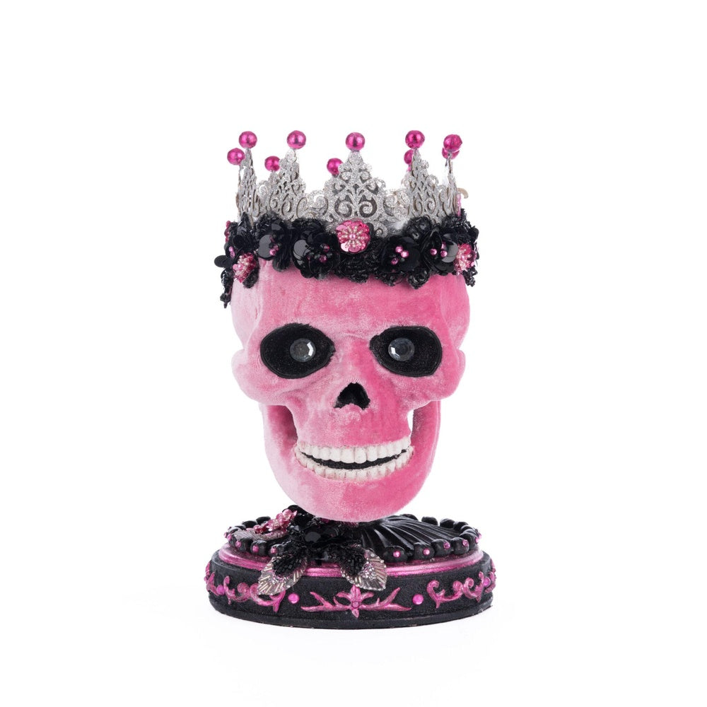 Pink Panic Skull Trinket Box by Katherine's Collection 