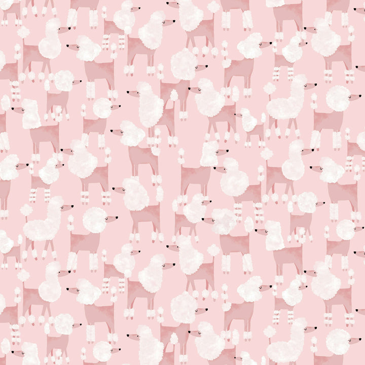 Pink Poodles Fit & Flare Dress