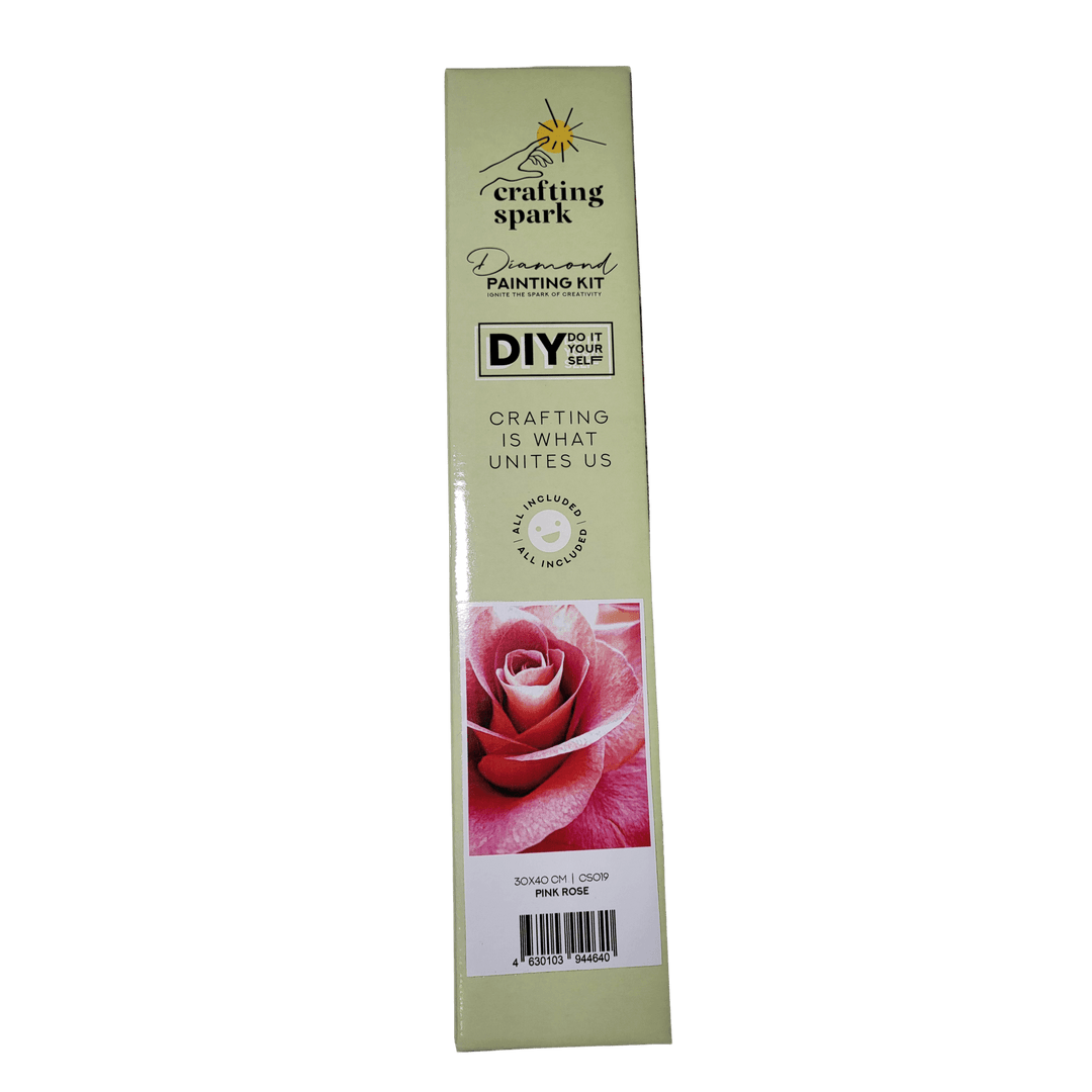 Pink Rose CS019 11.81 x 15.75 inches Crafting Spark  Diamond Painting Kit