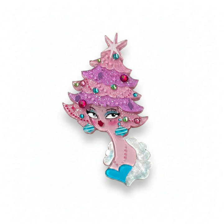 Pinkmas Glam Brooch by Miss Fluff x Lipstick & Chrome – view 2