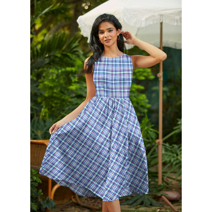 Plaid Midi Dress