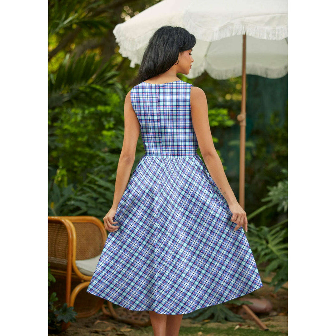 Plaid Midi Dress