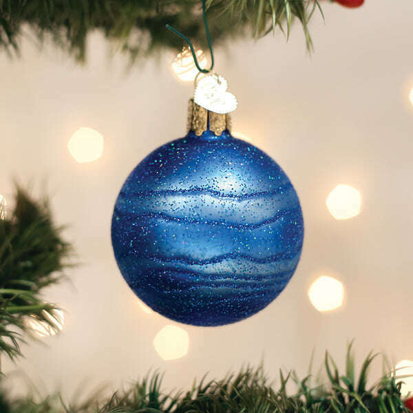 Old World Christmas Planet Neptune Blown Glass Ornament