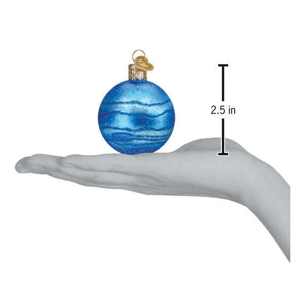 Old World Christmas Planet Neptune Blown Glass Ornament