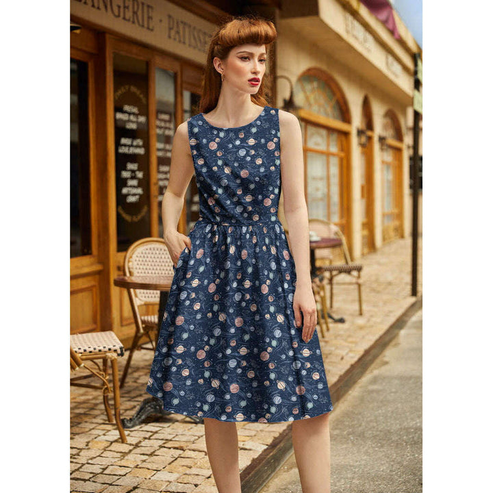 Planets Vintage Dress