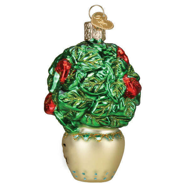 Old World Christmas Plant Mom Blown Glass Ornament