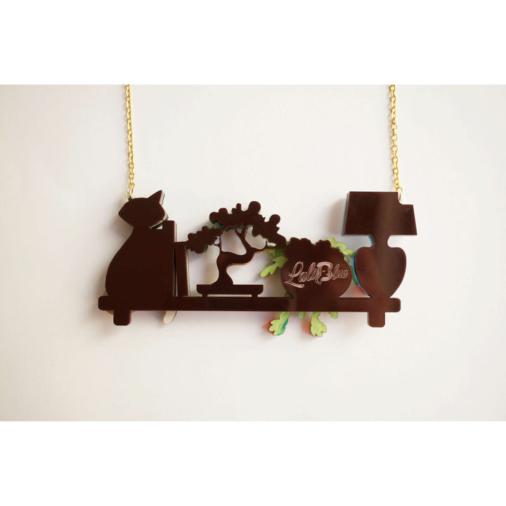 Plant Shelf and Cat Necklace – view 6