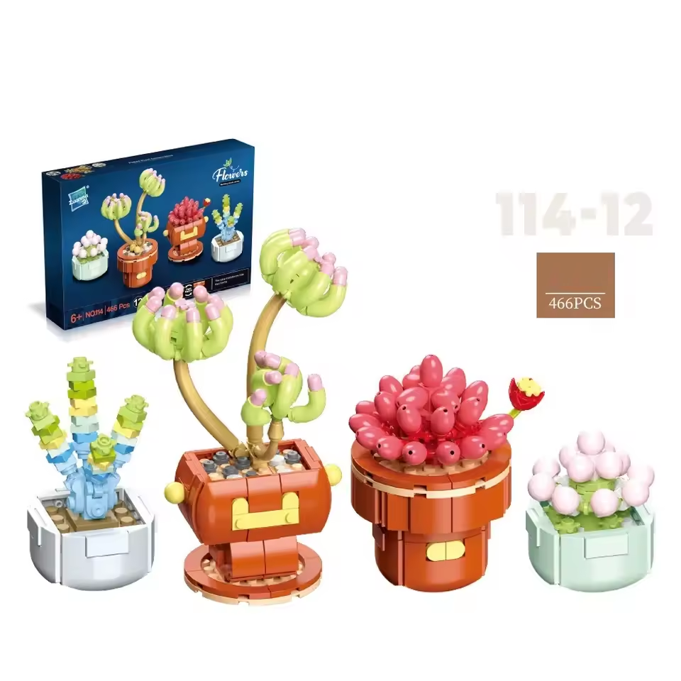 Plants Brick Building Set Wizardi F07N11-6-12(114)