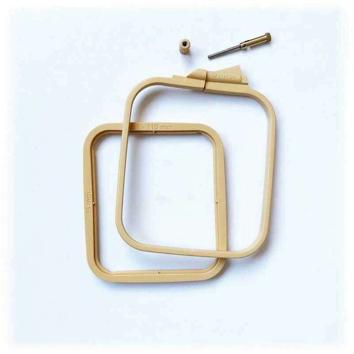 Plastic Square Hoop Nurge 170-12 Coffee Brown