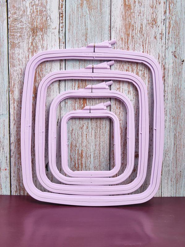 Plastic Square Hoop Nurge 170-12 Pastel Lilac