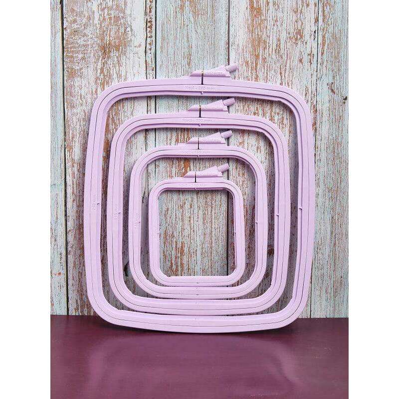 Plastic Square Hoop Nurge 170-12 Pastel Lilac