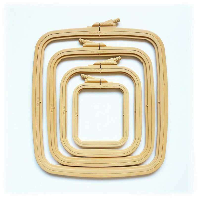 Plastic Square Hoop Nurge 170-13 Coffee Brown