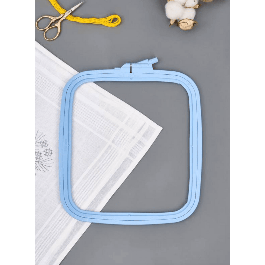 Plastic Square Hoop Nurge 170-13 Pastel Blue