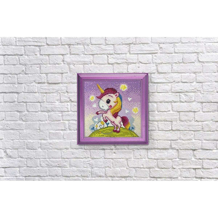 Playful Unicorn CS2531 7.9 x 7.9 inches Crafting Spark Diamond Painting Kit