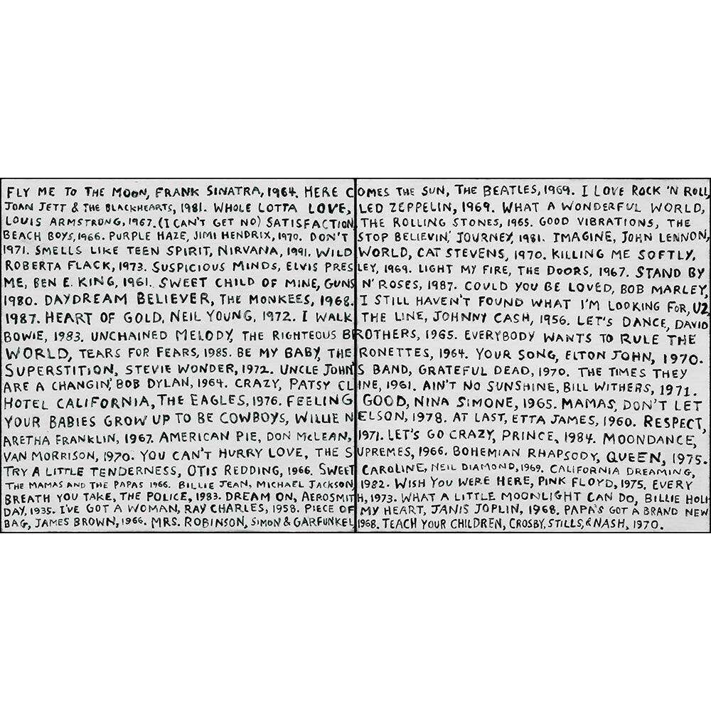 "Playlist in White" Art Print - Quirks!