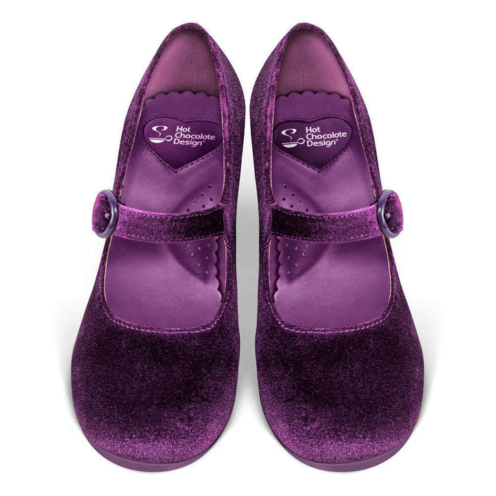 Plum Elixir Women's Mary Jane Mid Heels