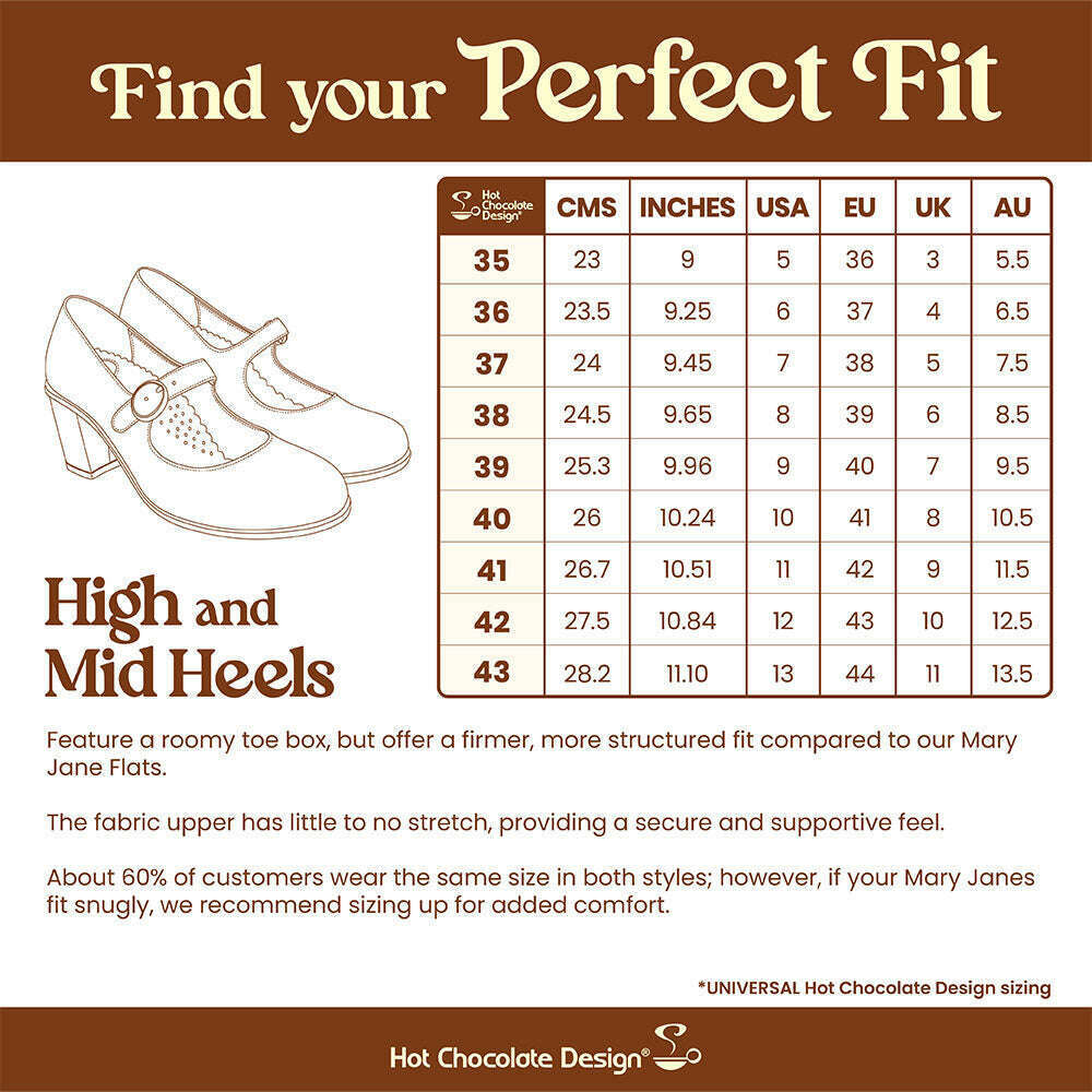 Plum Elixir Women's Mary Jane Mid Heels