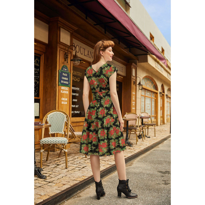 Poinsettia Greta Dress