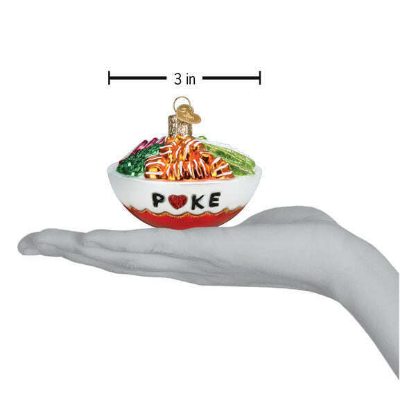 Old World Christmas Poke Bowl Blown Glass Ornament