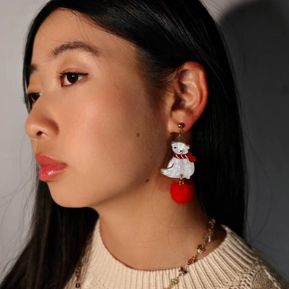 Polar Bear Earrings 1