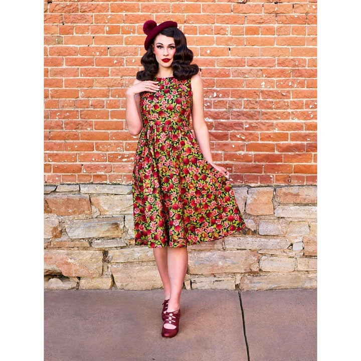 Pomegranate Midi Dress