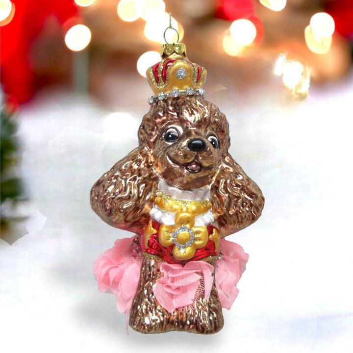 Poodle Queen Ornament Min/6 by December Diamonds 