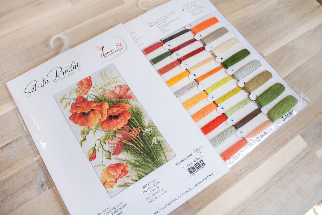 Poppies B213L Counted Cross-Stitch Kit